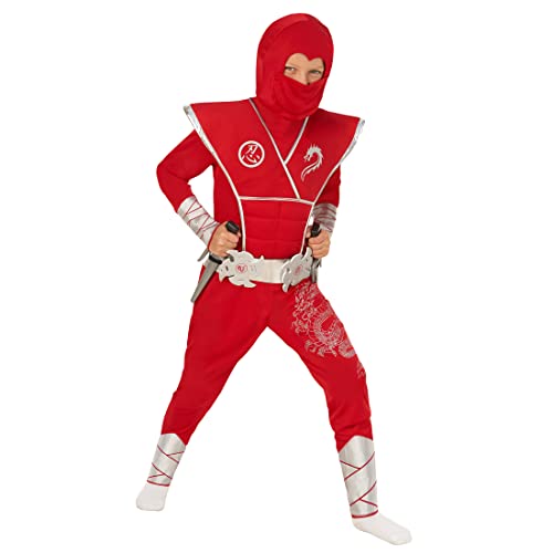 Morph Red Ninja Costume Kids Boys Ninja Costume Halloween Costumes For Boys Kids Ninja Outfit Ninja Suit With Accessories #TOP3