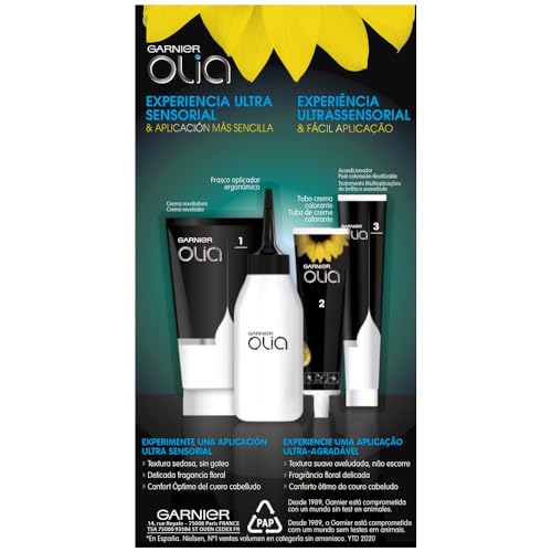 Garnier Olia Coloración Permanente sin Amoniaco, con Aceites Florales de Origen Natural, Tono 110 Rubio Super Aclarante Natural, 1 Unidad (Paquete de 1)