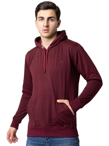 Image of EKOM Hoodies Sweatshirt for Men | Fleece Mens Hooded Sweatshirt | Casual, Lightweight, Fashionable, Trendy, Solid Men's Winter Hoodie