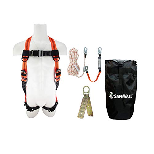 SafeWaze FS-ROOF-E-BP Roofer's Fall Protection Compliance Kit in a Backpack
