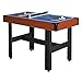 Hathaway Triad Multi Game Table - Space-Saving 48-in Pool Table with Lightweight Table Tennis and Glide Hockey Table Topper for Family Game Rooms - 3 in 1 Game Table with Complete Accessories - Blue