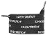 Japanese Katakana 3 Stripes Laces - Shoelaces for Adidas NMD / Ultraboost / Yeezy (Black) - 1 Pair (2 Shoelaces)