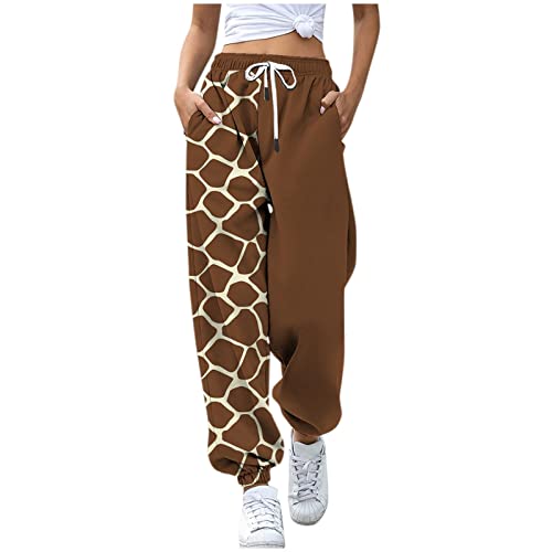 Hatop Womens Y2K Graphic Sweatpants Casual Elastic Waist Drawstring Loose Jogger Sweatpants with Pocket