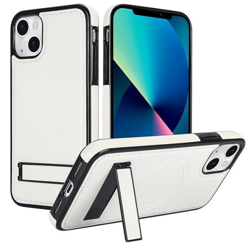 Coque iPhone 14 Plus antichoc MagSafe blanche résolvant l'encombrement
