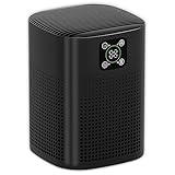 Air Purifiers for pets- Honeyuan H13 HEPA Air Purifier for home, Large Room, Coverage of 600 sqft, Air purifiers with 360°Air Intake, 3 Fan Speeds, 3-Stage Filtration, 24db Sleep Mode, Black