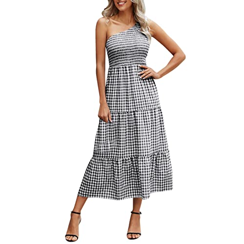 Robe de soirée sans manches asymétrique coupe midi moulante noire