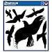 Produktbild AVERY Zweckform 4485 Fenster-Aufkleber Warnvögel 6 Stück (Folie, schwarz, Vogelaufkleber für Scheiben, Wintergärten, Glashäuser, Vogelschutz, Vogel-Silhouetten, Schutz vor Vogelschlag, Fensterschutz)