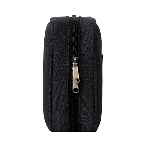 Variant 5 - Electronics Organizer Bag, Small Tech Pouch Storage Case for Cord, Cable, Charger, Hard Disk, Power Bank, Laptop Mouse, Toiletries, Cosmetics, Personal Item and Travel Essentials Accessories Black