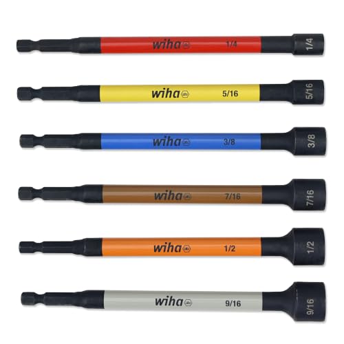 Wiha 70486 Color Coded Magnetic Nut Setter Set, 6 Inch...