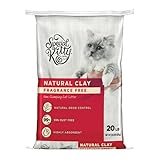 Non-Clumping Unscented Natural Clay Litter, 20 Lbs - This Non-clumping Clay Litter is Fragrance Free and Highly Absorbent to Control Odors Naturally and Keep Your Surroundings Pleasant