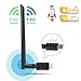 Produktbild QianWei 2019 Upgrade-Version USB 3.0 WiFi Adapter,WLAN Stick 5dBi,Dualband WLAN Adapter 1200mbps (5.8G/867Mbps+2.4G/300Mps) USB WiFi für Windows/Mac OS/Linux/Desktop/Laptop/Notebook