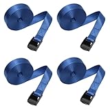 荷締 梱包 荷物 固定 ベルト バンド 多用途 ラッシング タイダウン 地震 災害 対策 (ブルー, 長さ５m)