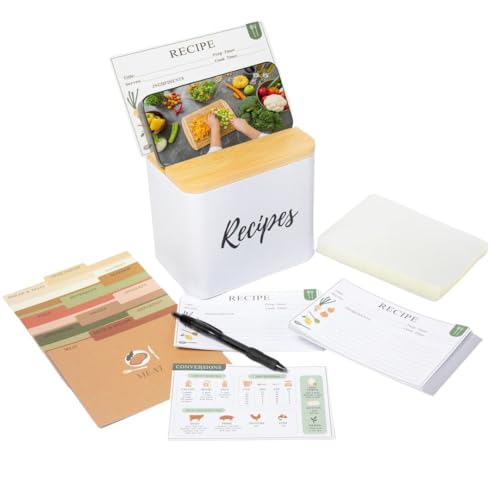 Simplistic Charms Recipe Box with Cards & Dividers...