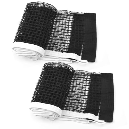 Filets de tennis de table de rechange noirs pour plateaux de 152 à 183 cm