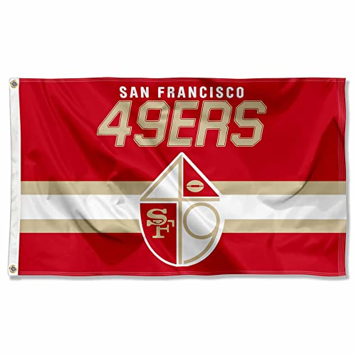 Drapeau WinCraft 49ers retro 3x5 pour habiller un mur vide de garage ou integrer un Man Cave