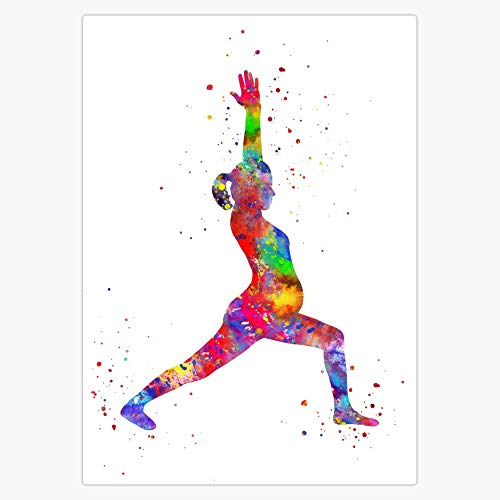 Pregnant Yoga Poses Bumper Sticker Vinyl Decal