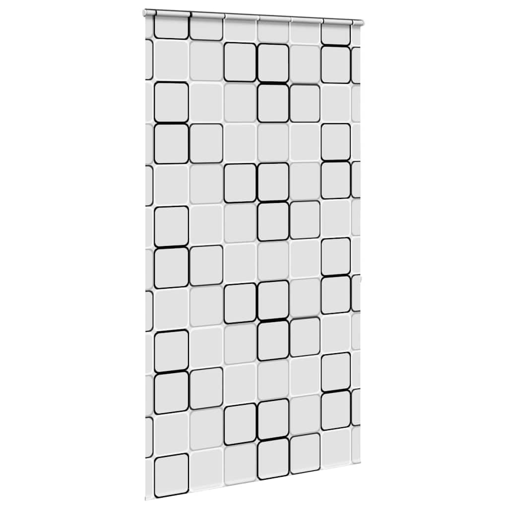 Cortina de ducha enrollable con casete de 140 x 240 cm, material PEVA impermeable, ancho de la tela 136 cm, con conector de cadena y riel de aluminio, ahorra espacio para baño, protección