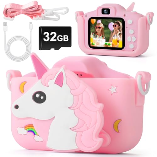 Kinderkamera mit Video Funktion, Mädchen Geschenke/Pferd Spi