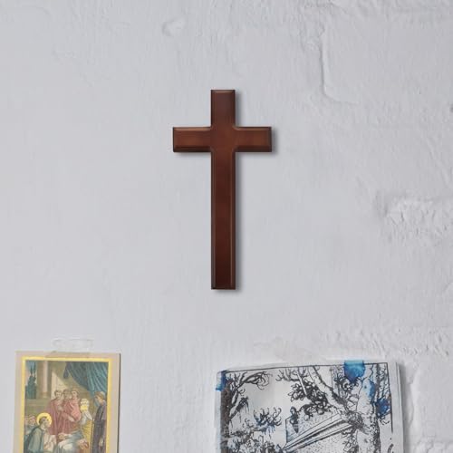 Cruces de madera ligeras SEWACC decoración de pared compacta que no daña 5
