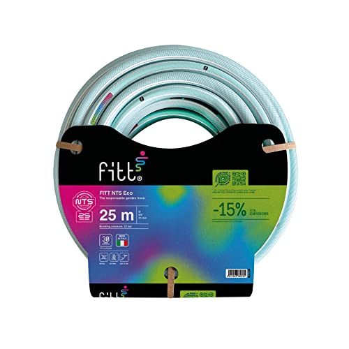FITT NTS ECO 5/8" (15 mm) 25 m - Tubo da giardino per irrigazione, robusto e malleabile, per uso Intensivo. Più leggero e sostenibile