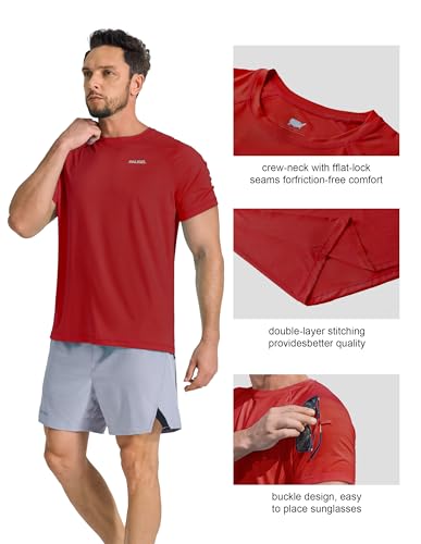Men's Workout Short Sleeve Athletic Gym Shirts UPF 50+ Sun Protection Quick Dry Swim Shirt Summer Tshirts for Beach3