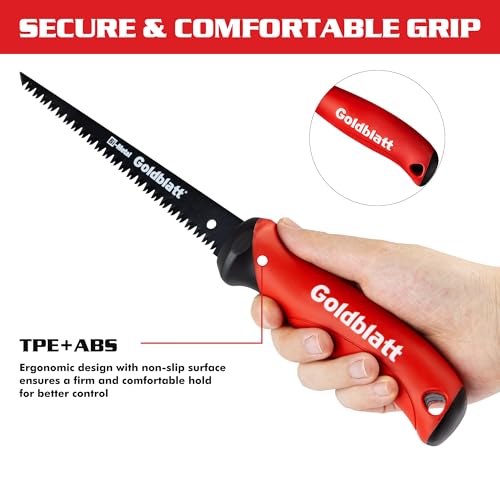 image for Goldblatt Drywall Saw - 6-inch Jab Saw, Keyhole Saw with Soft Grip Han