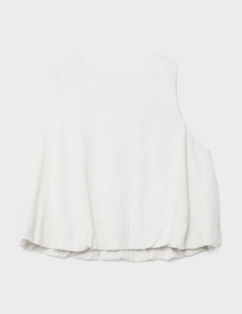 IDEALSANXUN Womens Cropped Linen Tank Tops Summer Cute Sleeveless Linen Shirts - Image 6