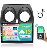 4 64G Podofo Android 9 Autoradio 2 DIN Für Nissan Qashqai J10 2006-2016 Wireless Carplay Android Auto Bluetooth mit Bildschirm WiFi/Navi AHD Rückfahrkamera HiFi/RDS/FM Radio