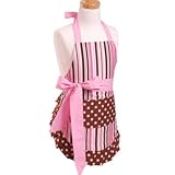 Flirty Aprons Girl's Original Pink Chocolate Apron