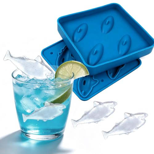 Molde de Hielo de Silicona con Diseño de Tiburón miniatura 1