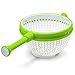 Aosbset Cestino rotante di lavaggio di verdure Drenante con manico Lavello Cestino filtro per utensili da cucina PP Durevole Cestino di scarico Colino Insalata Spinner