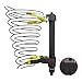 Amerbm Spring Compressor Tool Macpherson Interchangeable Fork Strut Coil Extractor Tool Set with Safety Guard and Carrying Case