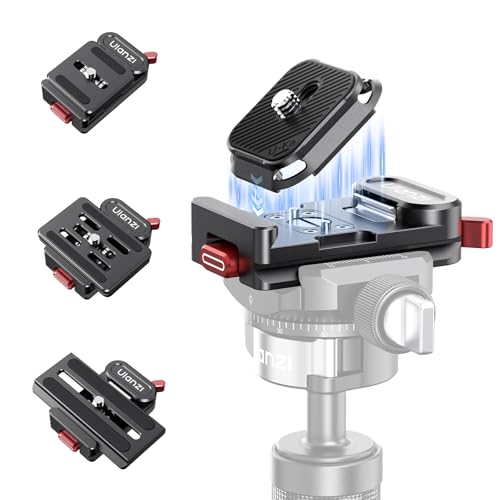 Zapata rápida Arca-Swiss ULANZI UKA12 Pro para transiciones fluidas en gimbals DJI y capturas en ruta