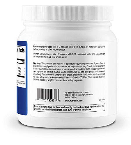 Nutricost BCAA Powder (Raspberry Lemonade, 60 Servings) - Optimal 2:1:1 Ratio - Image 3