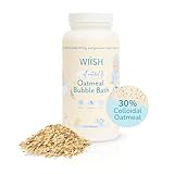WIISH Baby Oatmeal Bubble Bath - Baby Bubble Bath for Sensitive Skin with 30% Colloidal Oatmeal | Aloe vera powder + Lavender powder Healing Ingredient, soothing Itchiness, Rashes, Dryness 16 oz(260g)