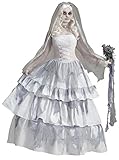 Forum Novelties Women's Deluxe Victorian Ghost Bride Costume, Multi, One Size