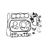ATATQR 1SET Engine Overhaul Gasket Kit Compatible for Mitsubishi Clark CMP15 18 20 LPG GC 4G63 4G63T Engine 8 valves