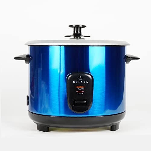 SOLARA Automatic Rice Cooker – Automatic Electric Cooker With Food Steamer | Electric Rice Cooker And Grain Cooker | Rice Cooker 1.5 Litre With Steam & Rinse Basket – Blue For Rs. 1999 @ 60 %