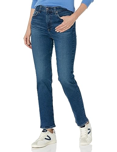 AG Jeans Damen Saige hohem Bund und geradem Bein Jeans, 9 Jahre Elmhurst, 28