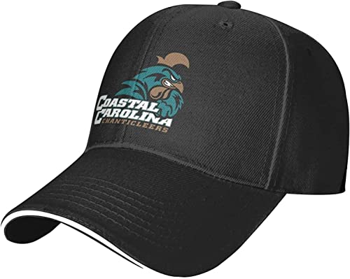 Coastal Carolina University Sandwich Cap Unisex Classic Baseball Capunisex Adjustable Casquette Dad Hat Black, One Size