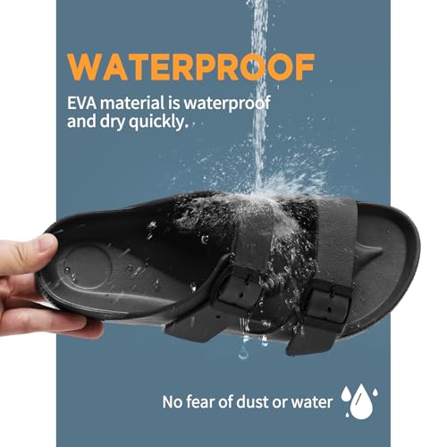 YUHITYGZGS Unisex Comfortable EVA Sandals with Arch Support, Adjustable Buckle, Summer Beach Slide Sandal for Women and Men3