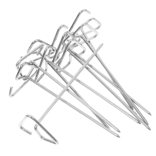 BESPORTBLE 10pcs Stainless Steel Bbq Skewers for Air Fryer Standing Skewers for Grilling Meat for Kabobs for Parties and Outdoor Cooking