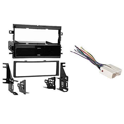 Harmony Audio Compatible with Ford Mustang 2005-2006 Single DIN Stereo Harness Radio Install Dash Kit Package