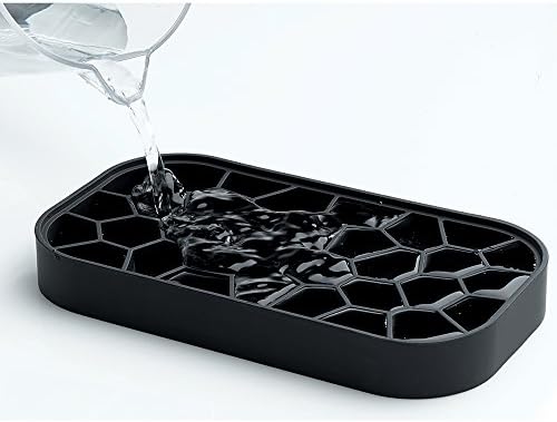 Lekue Ice Box Silicone Ice Cube Tray and Storage Box - Black