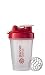 BlenderBottle Classic Loop Top Shaker Bottle, Clear/Red, 20-Ounce Loop Top