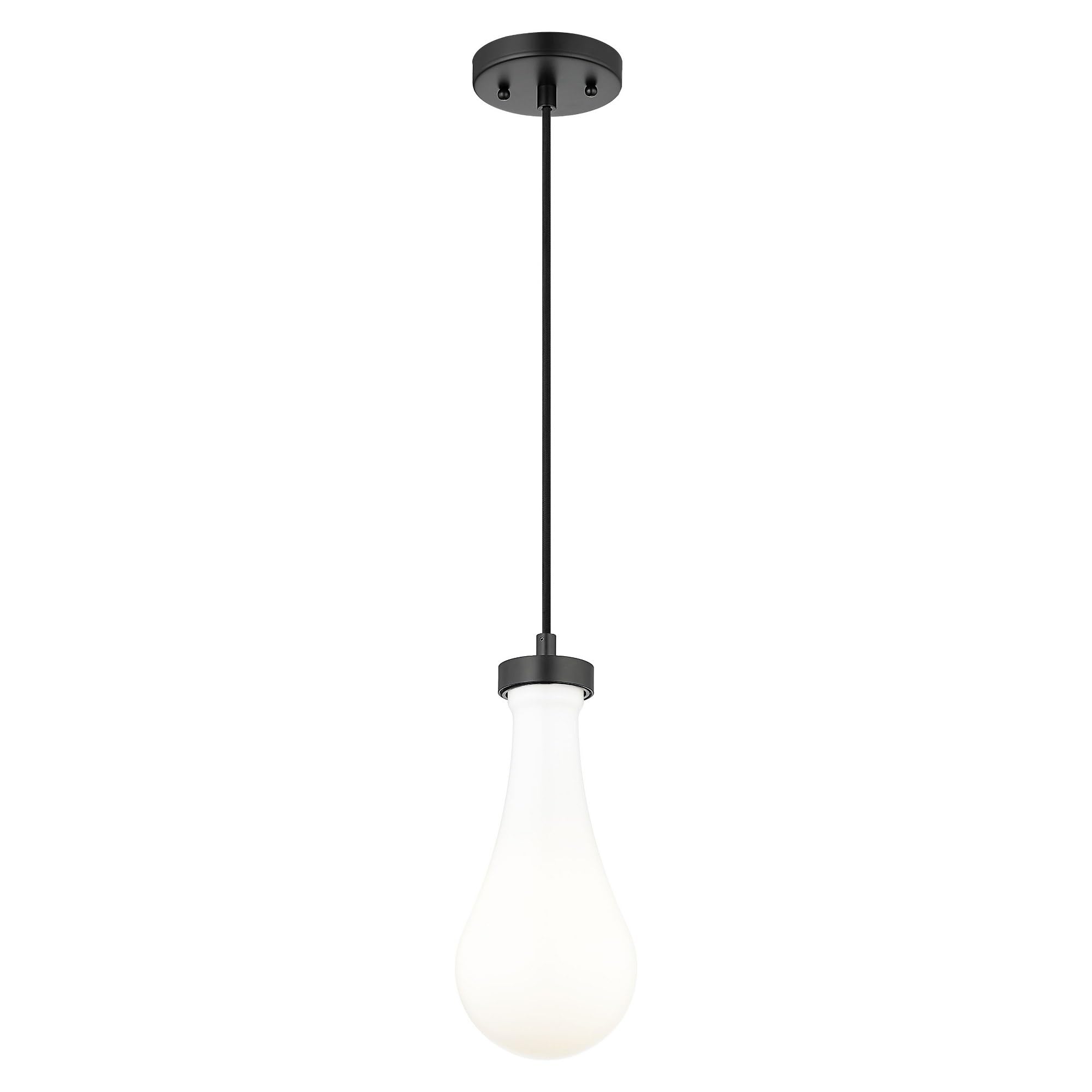 Innovations Lighting 451-1P-BK-G451-5GWH Owego - 1-Light Pendant