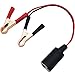 CTRICALVER Adattatore Accendisigari 12V / 24V, Presa Accendisigari Femmina con Circa 25 cm 16AWG Cavo e pinze per Cavi Batteria (1 Pezzi)
