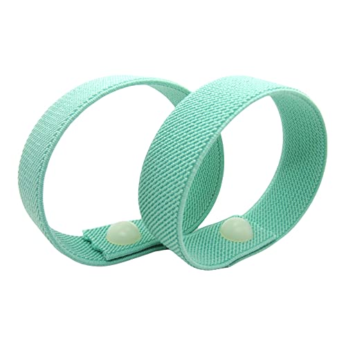 Motion Sickness Wristband- Elasticated, Water Resistant, Slide-on Anti-Nausea Bracelet for Morning Sickness, Vertigo, Anxiety (Pair) Sage (XSmall 5 in., Sage)