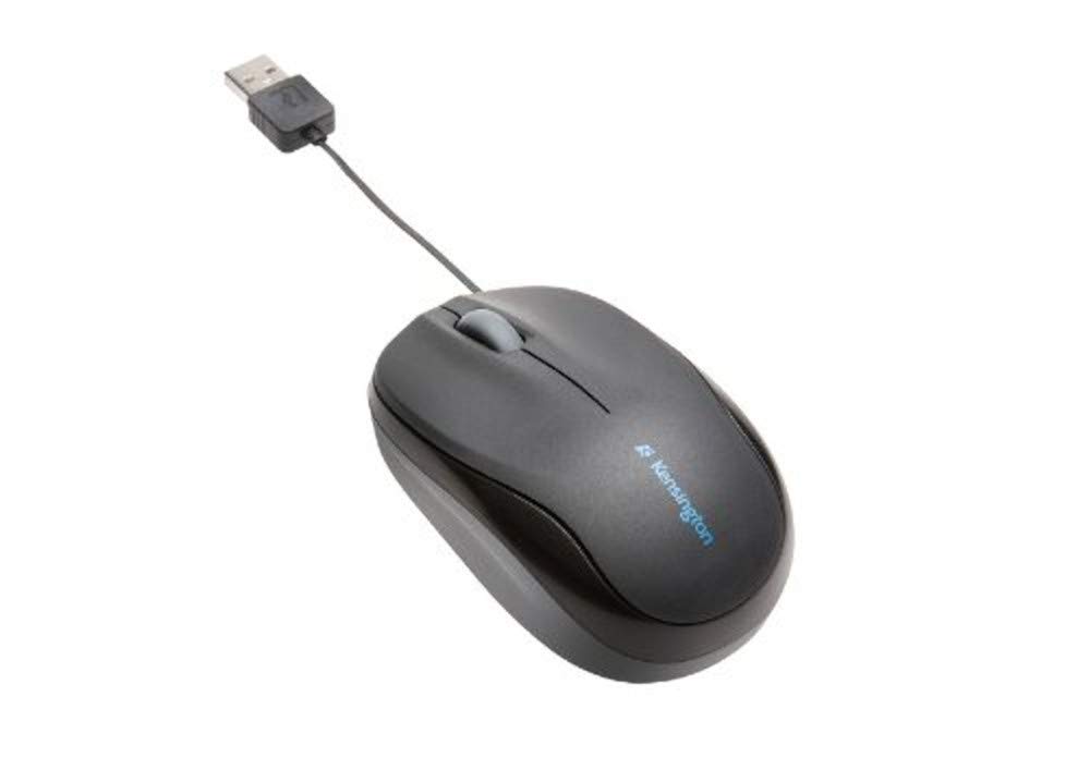 KMW Kensington Retractable Mobile Mouse-Retractable Mobile Mouse 2-1 2x4 x1-1 2 Black