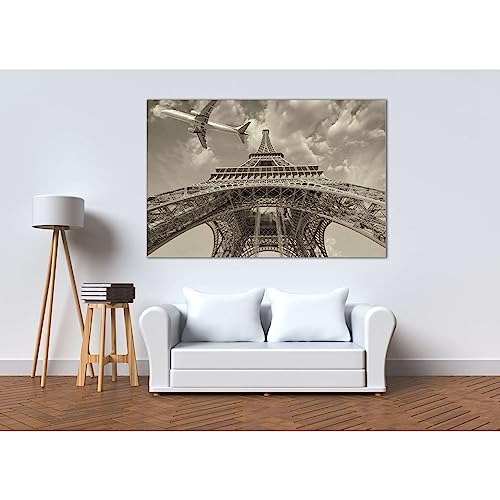 Impression sur toile Tour Eiffel grand format 140x90 tableau salon ZELLART